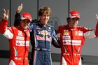 Pole position vyjel v Bahrajnu Vettel, Schumacher sedmý