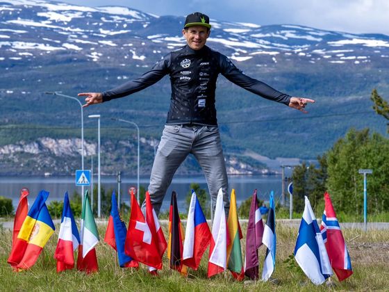 Daniel Polman před závodem přes 15 zemí Evropy.