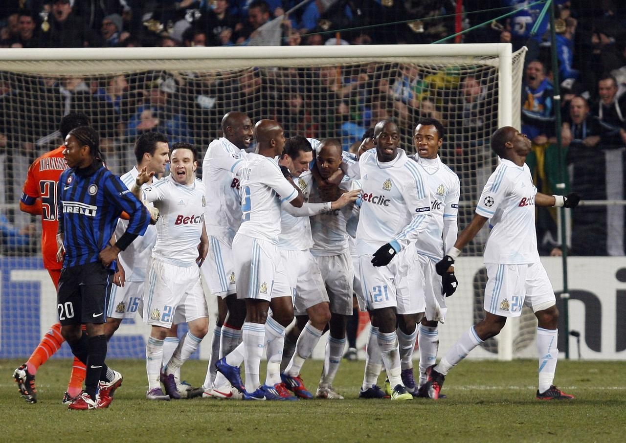 Liga mistrů: Marseille - Inter (Ayew, radost)