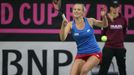 Kateřina Siniaková ve finále Fed Cupu 2018 Česko - USA