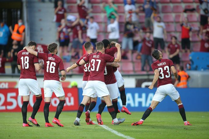 Radost Sparty v semifinále MOL Cupu Sparta - Plzeň