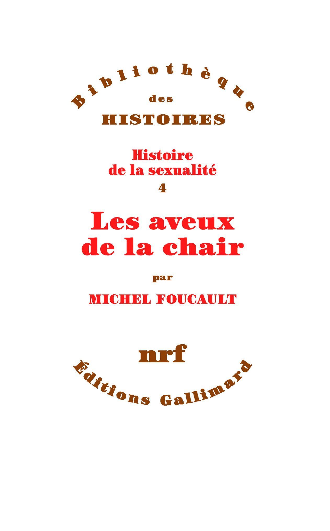 Obálka čtvrtého dílu Dějin sexuality Michela Foucaulta