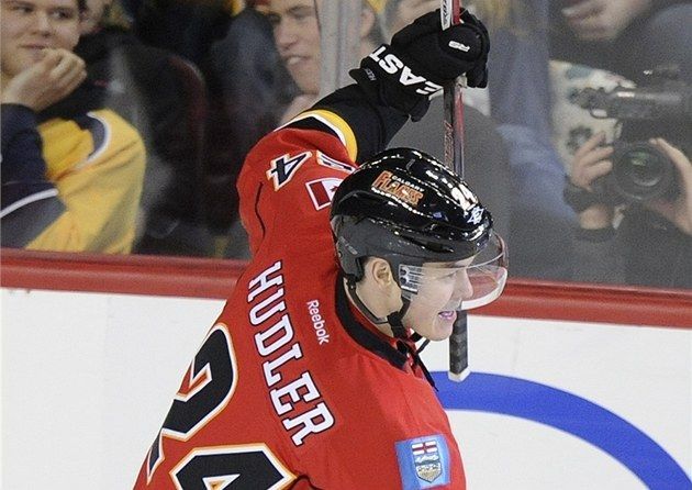 Jiří Hudler (NHL, Calgary, radost)