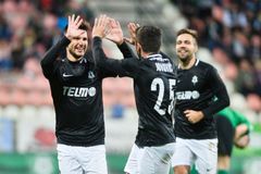 Trávník vstřelil hattrick Příbrami, Jablonec vyhrál 6:0. Slovácko posedmé prohrálo