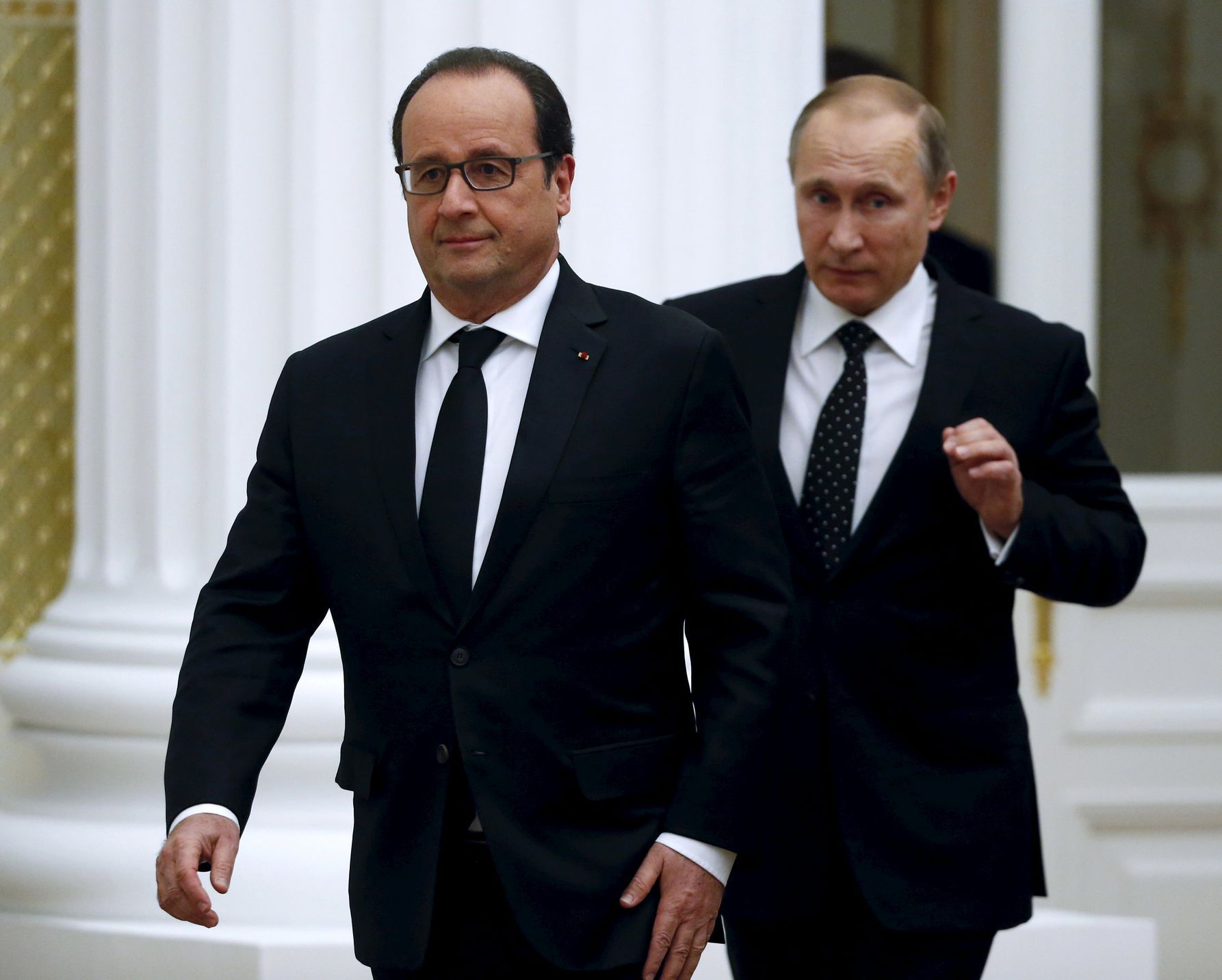 Francois Hollande a Vladimir Putin