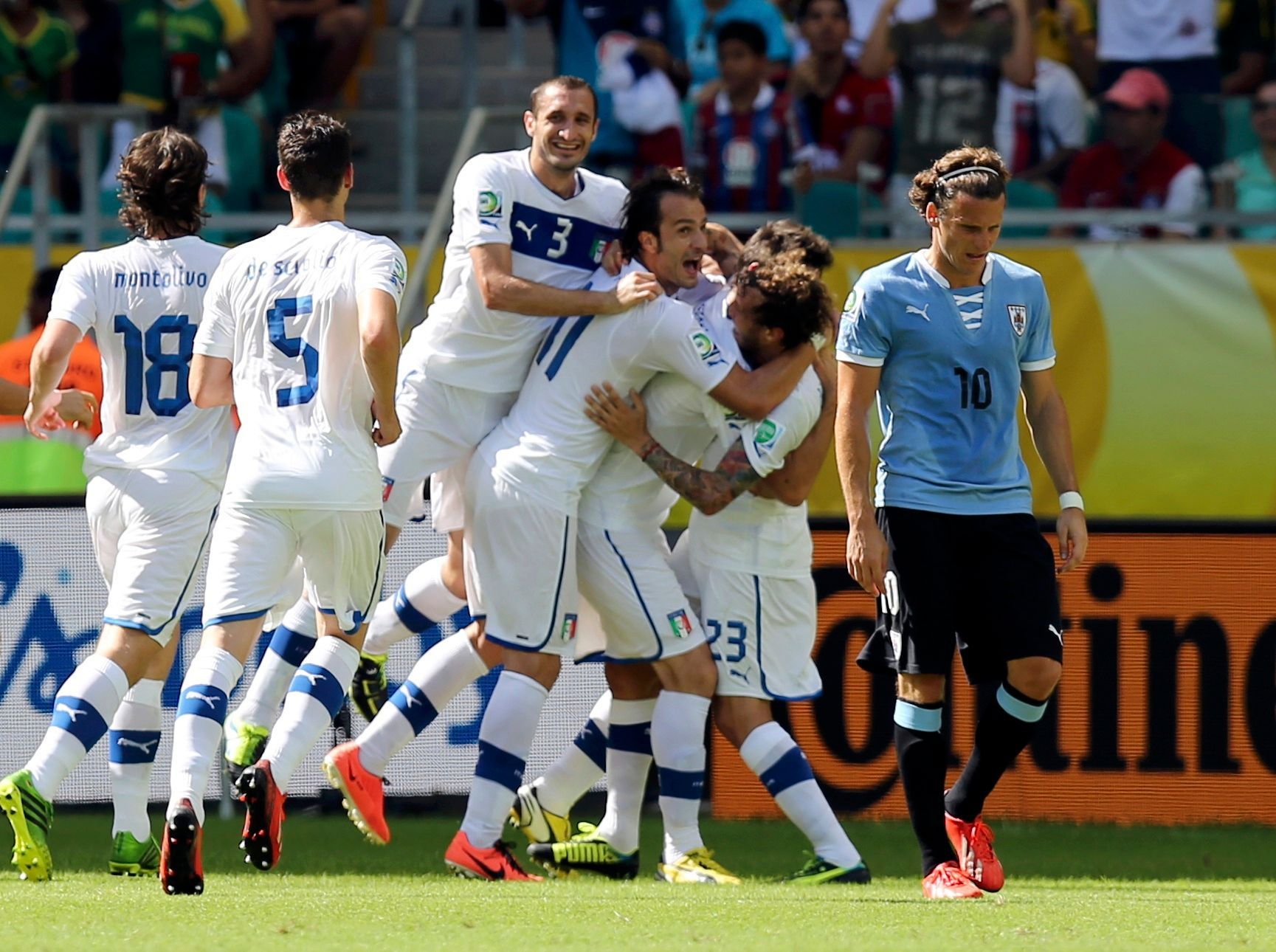 Italové se radují v zápase o třetí místo na Poháru FIFA 2013