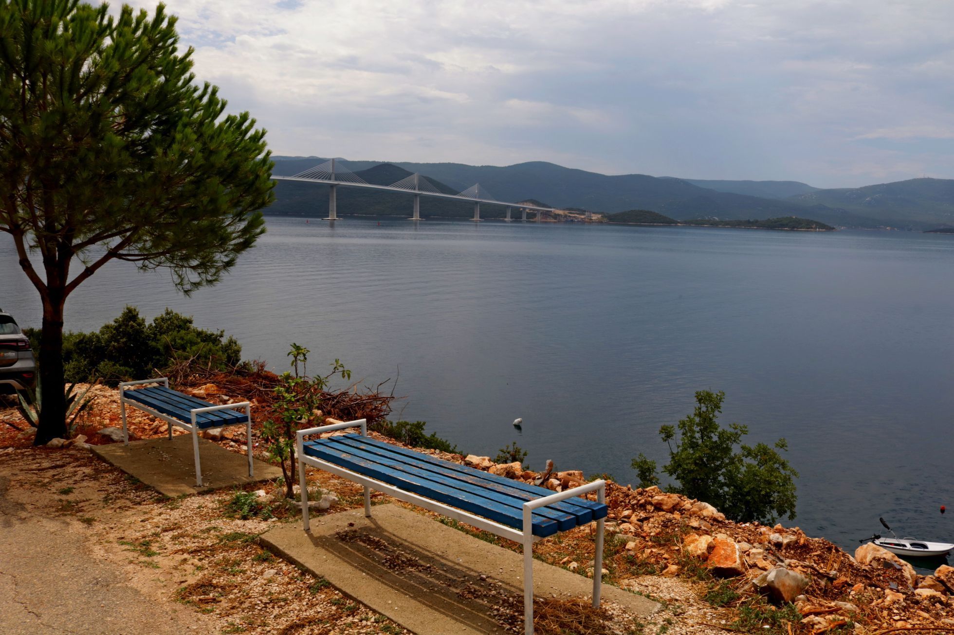 Reportáž Chorvatsko most Pelješac Hyundai Tucson srpen 2022