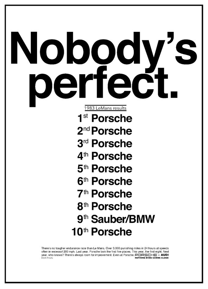 24h Le Mans 1983: reklama Porsche