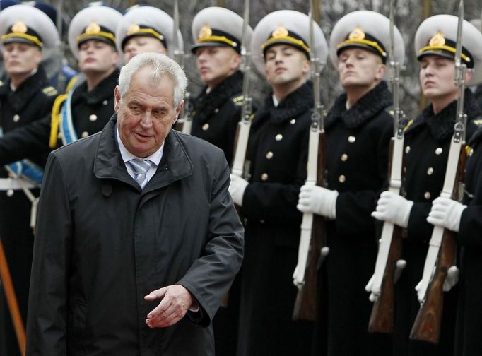 Miloš Zeman v Kyjevě.