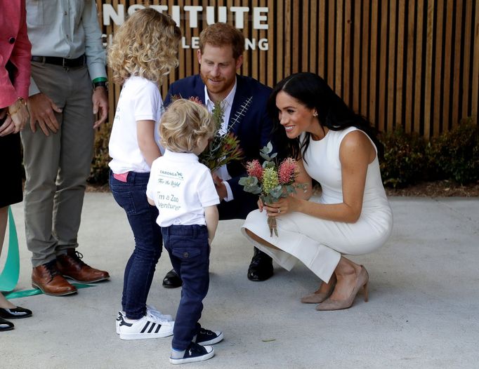 Vévodkyně Meghan a princ Harry v Austrálii