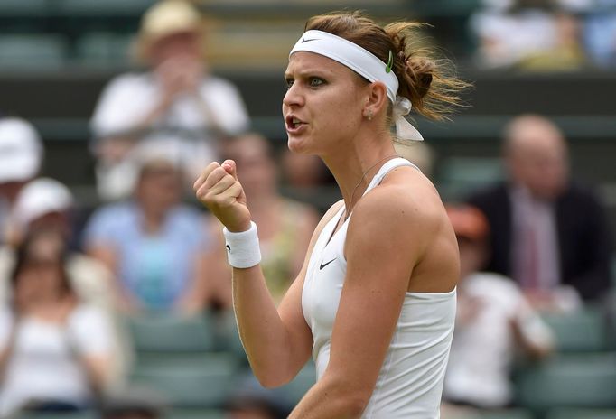 Lucie Šafářová ve čtvrtfinále Wimbledonu 2014