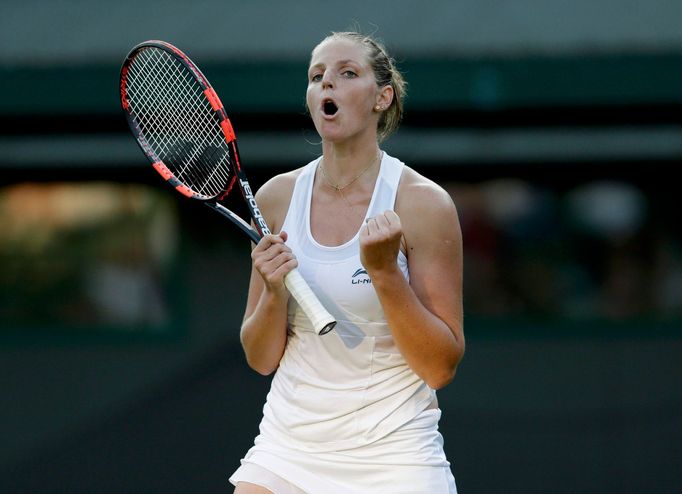 Kristýna Plíšková ve druhém kole Wimbledonu 2015