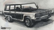 Tatra 613 T (1970) - Zhruba ve stejné době jako britský Range Rover vznikl v kancelářích Výzkumného ústavu motorových vozidel v Československu návrh na první české SUV. Na vývoj nebyly peníze a tak jej soudruzi smetli ze stolu Tatra ale měla alespoň závan šance, že předběhne Škodu Kodiaq a stane se o mnoho let před ní prvním velkým českým SUV.