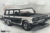 Tatra 613 T (1970) - Zhruba ve stejné době jako britský Range Rover vznikl v kancelářích Výzkumného ústavu motorových vozidel v Československu návrh na první české SUV. Na vývoj nebyly peníze a tak jej soudruzi smetli ze stolu Tatra ale měla alespoň závan šance, že předběhne Škodu Kodiaq a stane se o mnoho let před ní prvním velkým českým SUV.