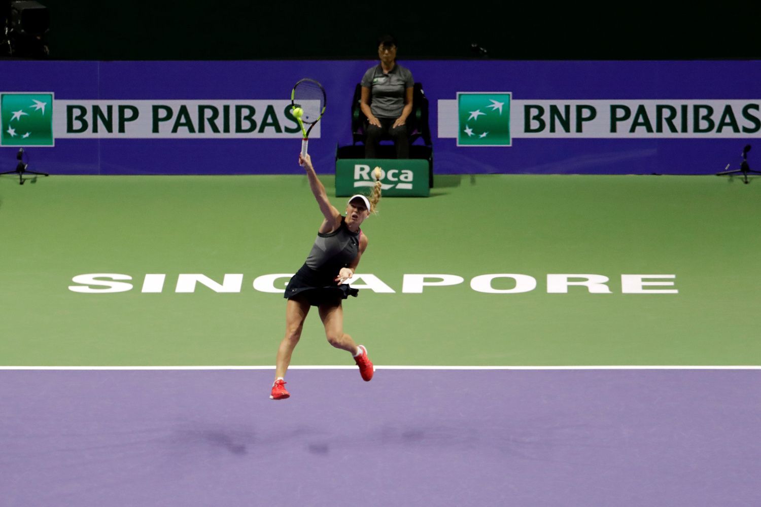 Semifinále turnaje mistryň 2017: Caroline Wozniacká