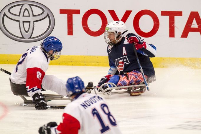 MS v parahokeji v Ostravě 2019, semifinále Česko - USA