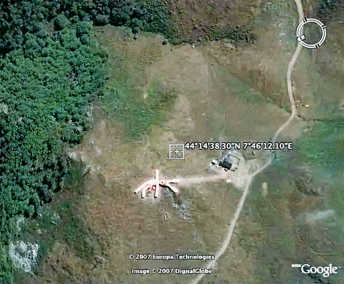 Reprofoto (výřez) z mapovací satelitní služby Google Earth, kterou provozuje americká společnost Google LLC.