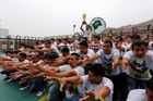 Vězeňská služba v Limě uspořádala deset dní před ofiiciálním začátkem sportovního svátkku v Brazílii svým svěřencům vlastní fotbalové mistrovství.