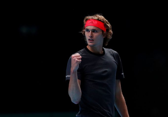 Alexander Zverev na Turnaji mistrů 2018.