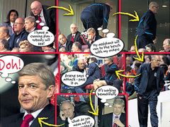 Arséne Wenger v komiksu The Sun