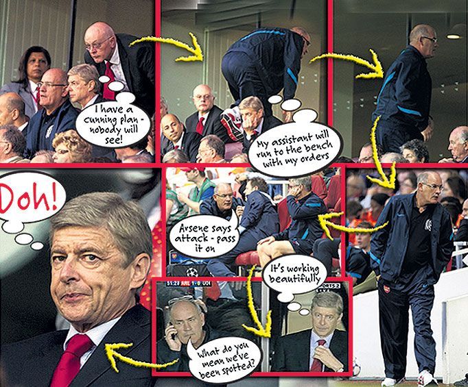 Arséne Wenger v komiksu The Sun