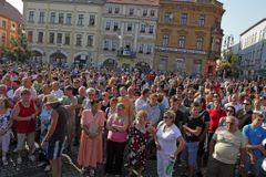 Zadrženým z rumburské demonstrace hrozí jen malé pokuty