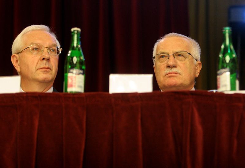 Jiří Drahoš a Václav Klaus