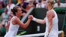 Barbora Strýcová a Kiki Bertensová ve třetím kole Wimbledonu 2019