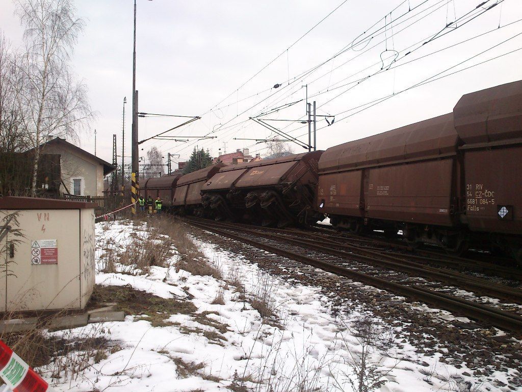 Nehoda nákladního vlaku