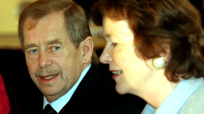 Václav Havel s bývalou irskou prezidentkou Mary Robinson