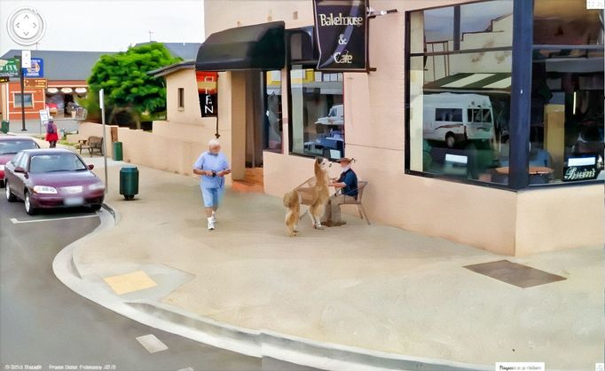 Reprofoto (výřez) z mapovací 3D služby Google Street View, kterou provozuje již přes 15 let americká společnost Google LLC.