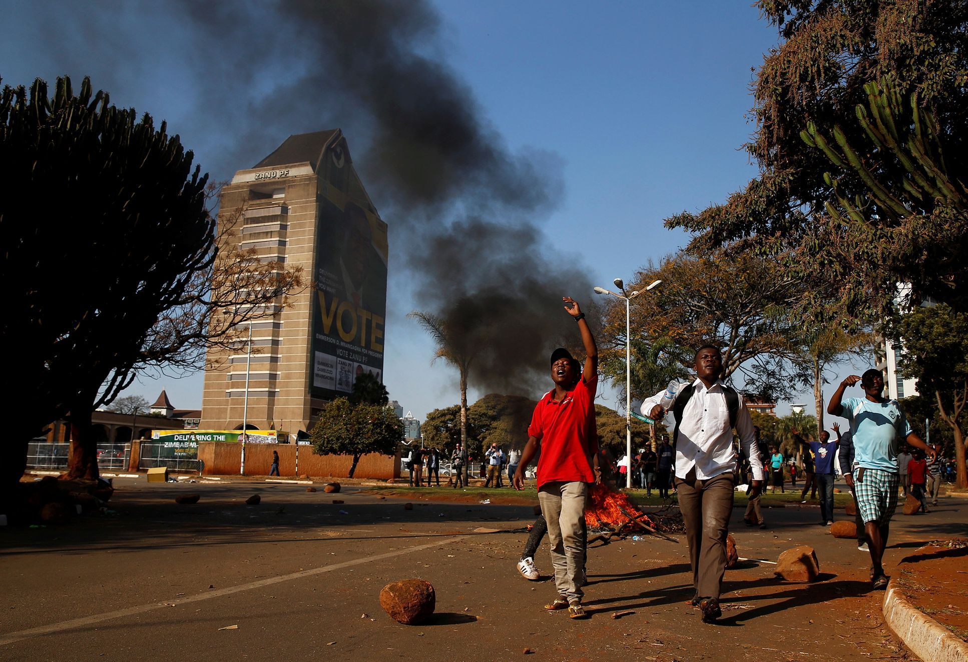 Fotogalerie / Protesty  v Zimbabwe / Reuters / 24