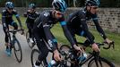 Christopher Froome trénuje na Tour de France 2014