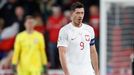 Zklamaný Robert Lewandowski v kvalifikaci ME 2024 Česko - Polsko