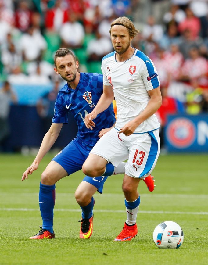 Euro 2016,Česko-Chorvatsko: Jaroslav Plašil - Marcelo Brozovič