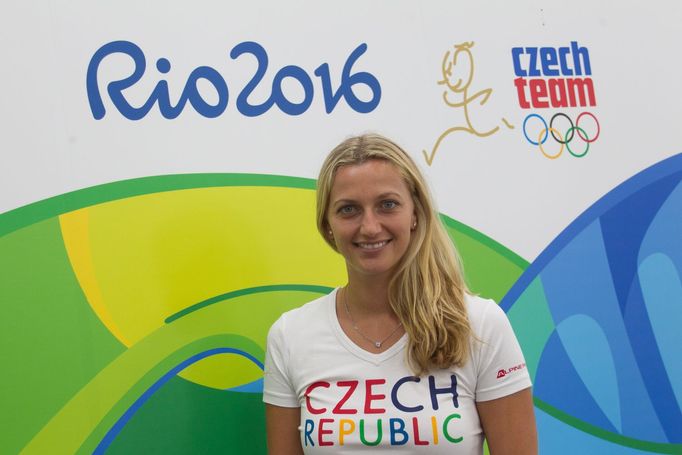 Petra Kvitová přebírá oblečení pro Rio