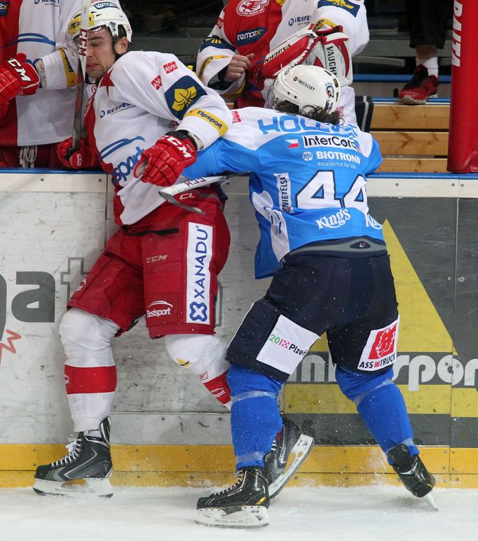 Slavia vs. Plzeň, 9. kolo hokejové extraligy (Hollweg)