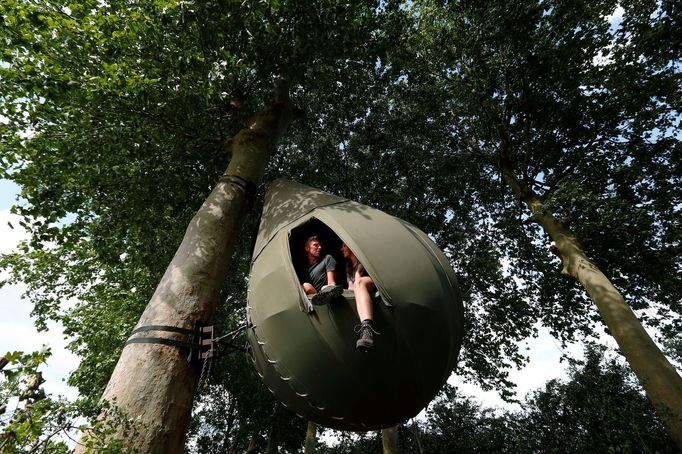 Stan v korunách stromů, Borgloon, Belgie