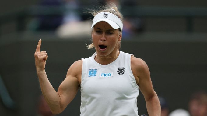 Julia Putincevová na Wimbledonu 2024