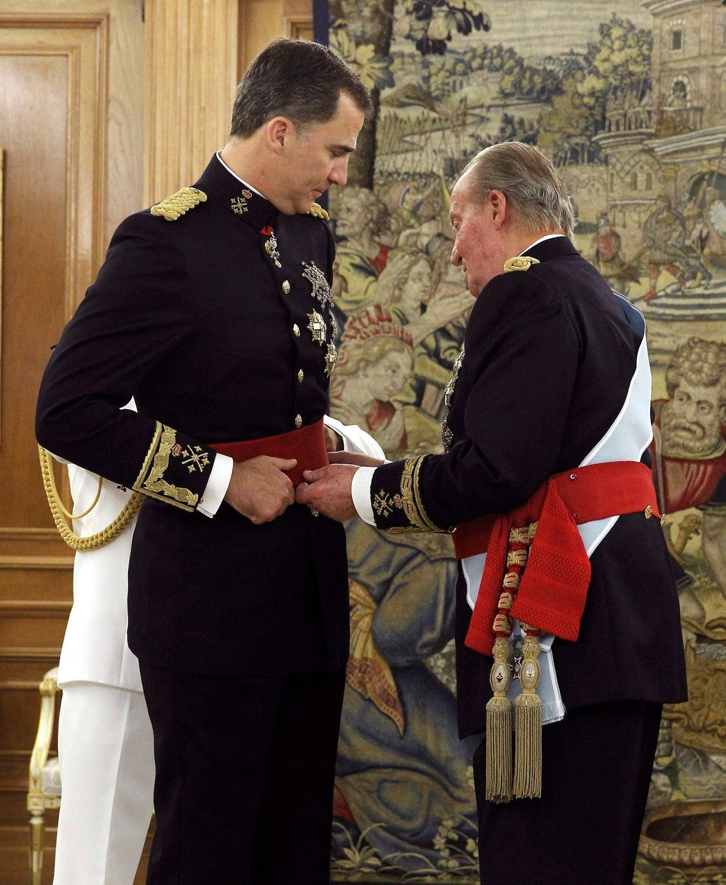 Felipe VI. s Juanem Carlosem