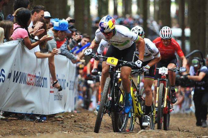 Světový pohár horských kol v NMNM 2019 (Henrique Avancini a Nino Schurter)