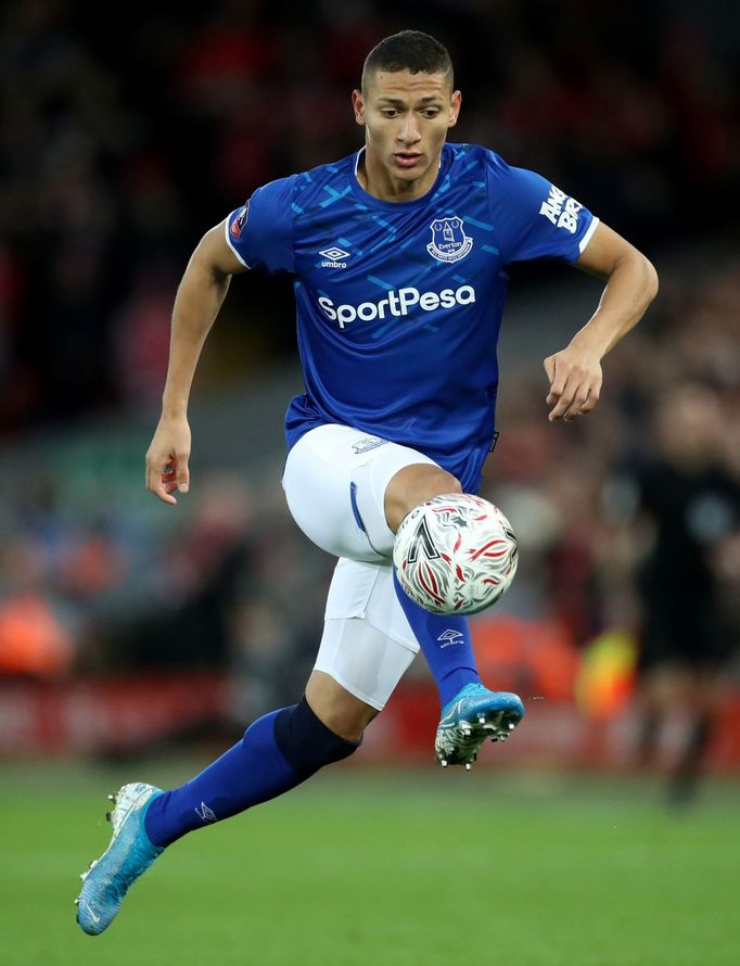 Soccer Football - FA Cup - Third Round - Liverpool v Everton - Anfield, Liverpool, Britain - January 5, 2020  Everton's Richarlison in action  Action Images via Reuters/C