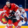 Hokej, MS 2013, Česko - Švýcarsko: Radim Vrbata - Ryan Gardner