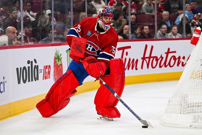 Jakub Dobeš v přípravném utkání za Montreal Canadiens