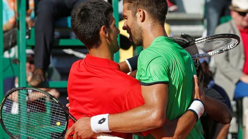 Novak Djokovič a Jiří Veselý na turnaji v Monte Carlu