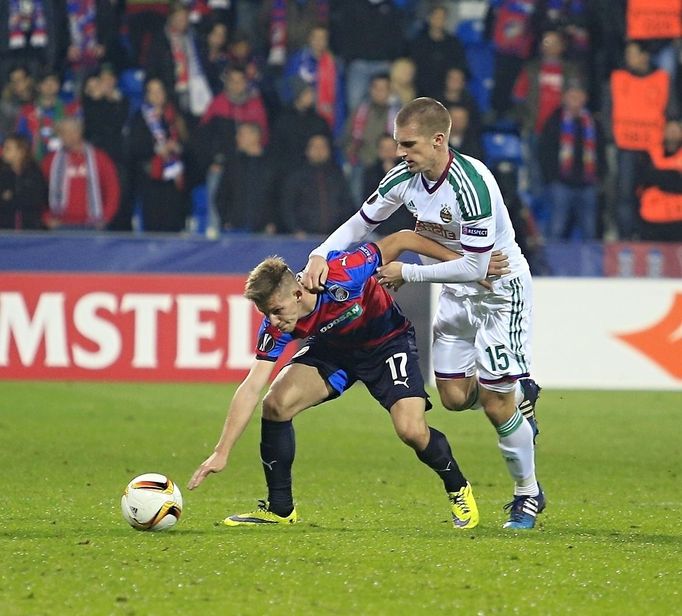 EL, Plzeň-Rapid Vídeň: Patrik Hrošovský - Srdjan Grahovac