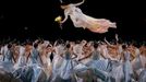 Asian Games - Hangzhou 2022 - Closing Ceremony - Hangzhou Olympic Sports Centre Stadium, Hangzhou, China - October 8, 2023 Performers during the closing ceremony. REUTERS