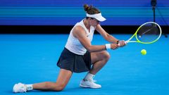 Barbora Krejčíková na turnaji v Cincinnati 2025