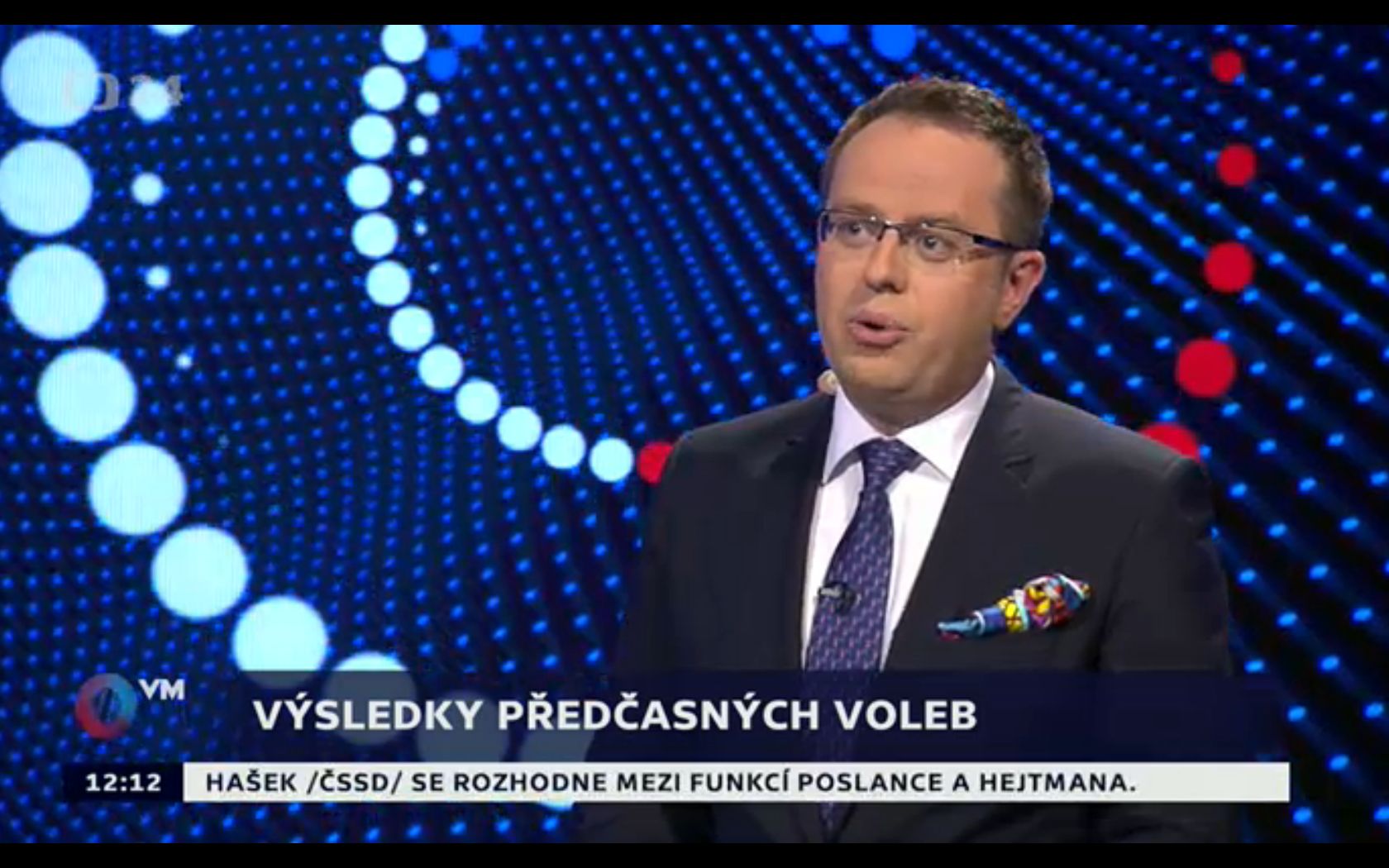 Miloš Zeman v televizní debatě