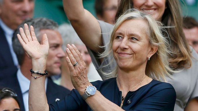 Martina Navrátilová si letošní Wimbledon ujít nenechala